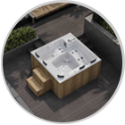 جکوزی 5 نفره بزرگ ترموود آیرال فضای باز خرید با قیمت ویژه