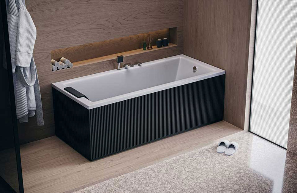 وان پیش ساخته اکریلیک مشخصات مشابهی با وان فایبرگلاس دارد با این تفاوت که وان‌ اکریلیک مزایای بیشتر و قیمت بالاتری دارد.